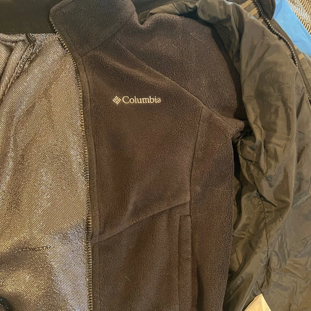 Columbia Interchange‎ Kids Snow Jacket Size XS 6 7 Black Stripe Outgrow System - Picture 10 of 11